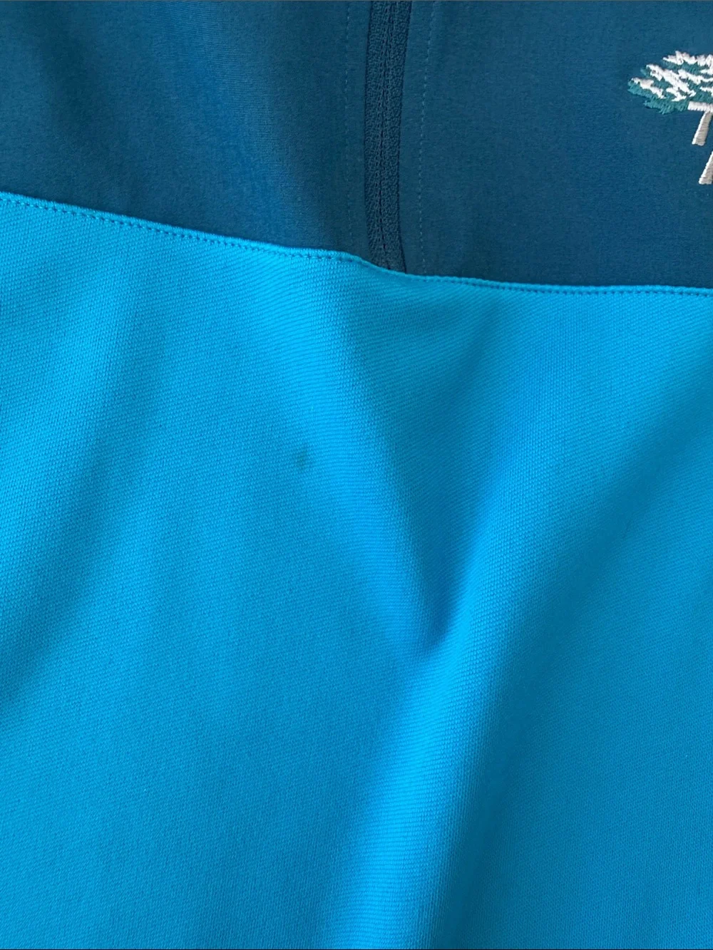 Nike Men’s Two-Tone Blue Quarter-Zip Swim Rash Guard